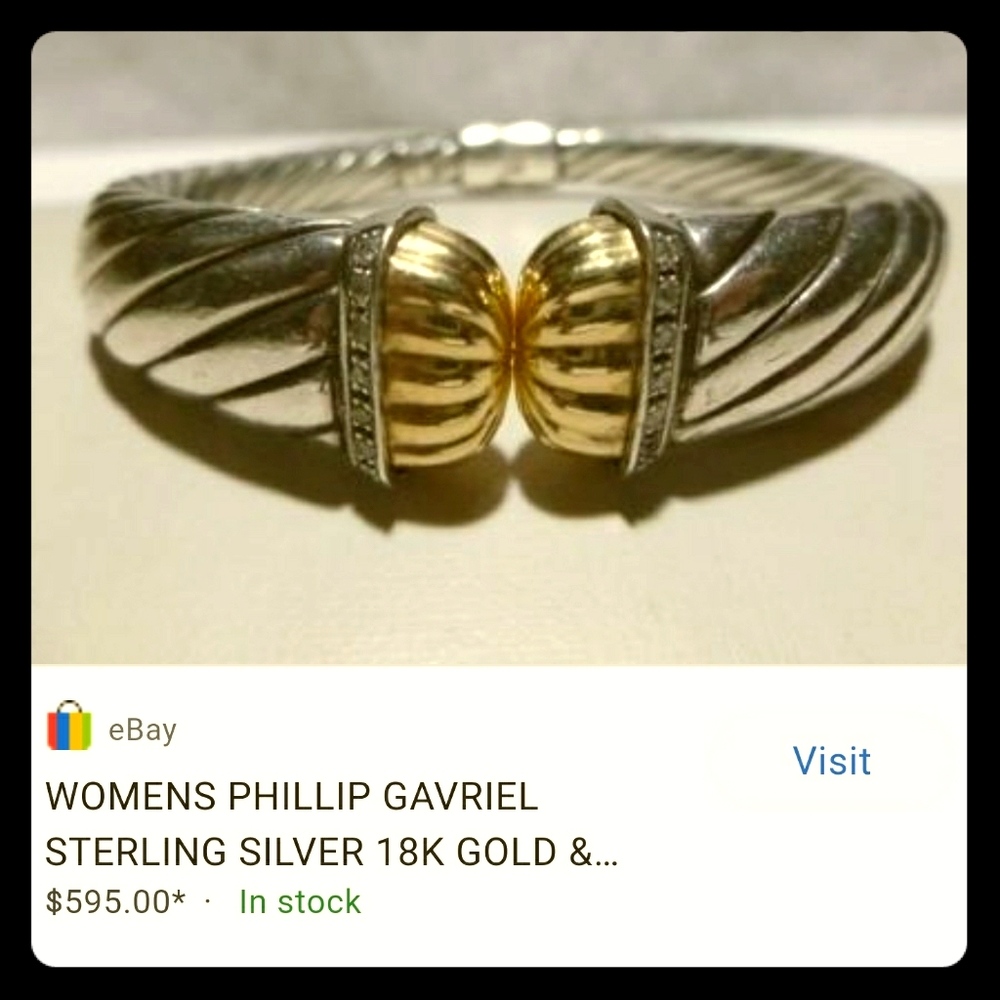 Bracelet Women's Phillips Gravel 18k Gold 926 with